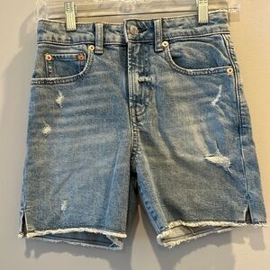 NEW! GAP teen - sky high 5 inch inseam - denim shorts.  size 12